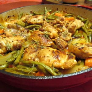 Vinegar Chicken with Green Beans