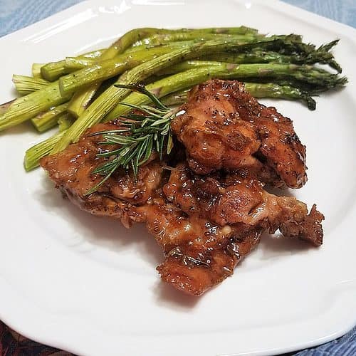 Featured Image - Recipe for Baked Apricot-Glazed Chicken Thighs