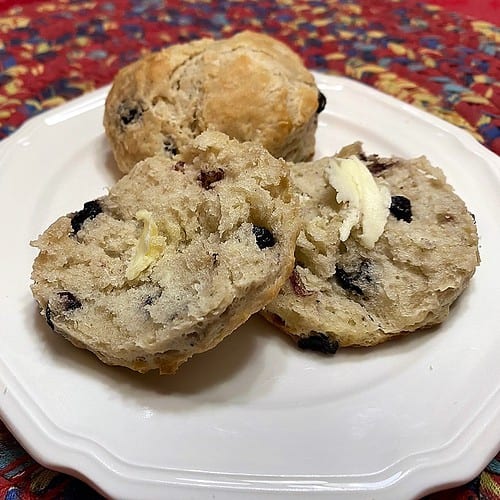 Featured Image - Blueberry Sourdough Biscuits