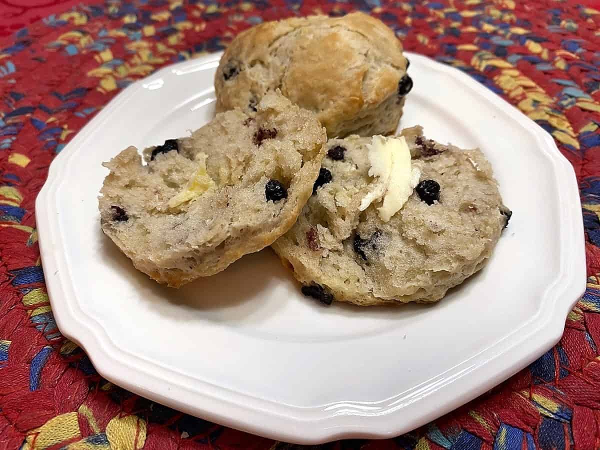 Serve Blueberry Biscuits with Butter or Eat Plain for a Snack