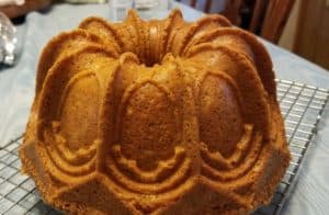 Vanilla Pound Cake - Vaulted Cathedral Bundt Pan