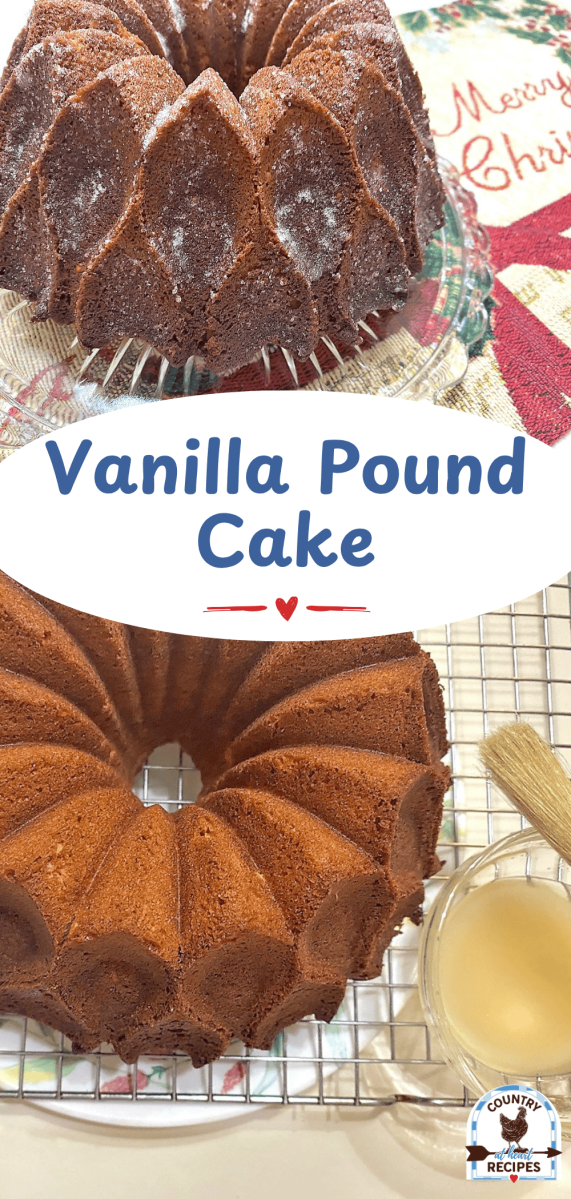 Pinterest Long Pin - Vanilla Pound Cake