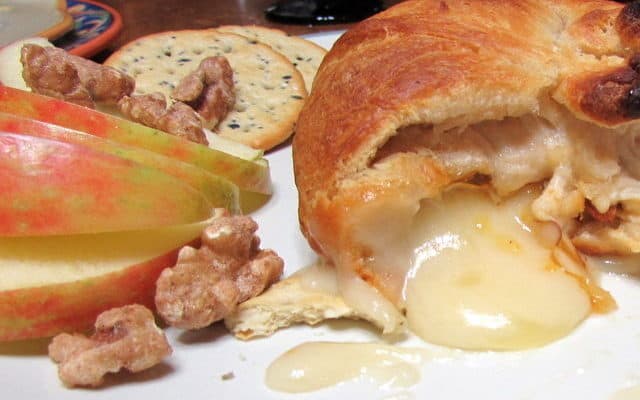Crescent Lined Baked Brie