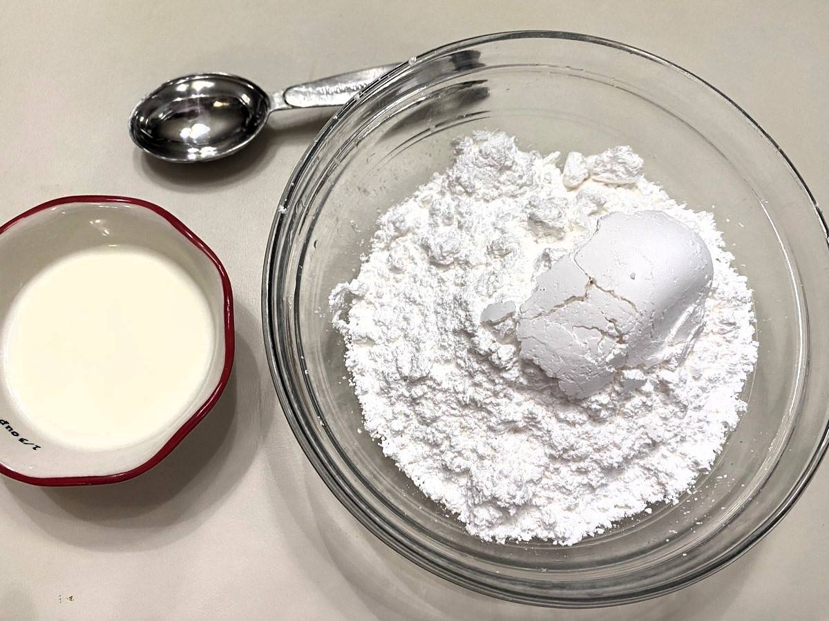 Combine Powdered Sugar, Milk, and Vanilla Extract to Make Icing