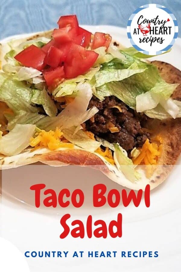 Pinterest Pin - Taco Bowl Salad