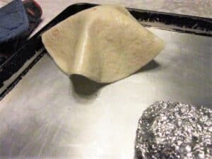 On Making a Taco Bowl Shell with Floured Tortillas
