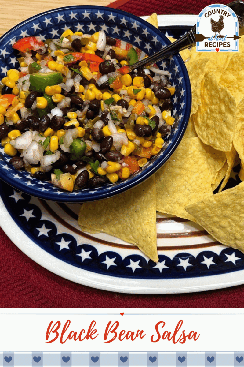 Pinterest Pin - Black Bean Salsa