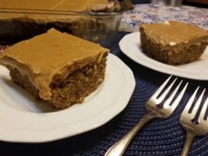 Recipe for Spice Cake with Penuche Frosting