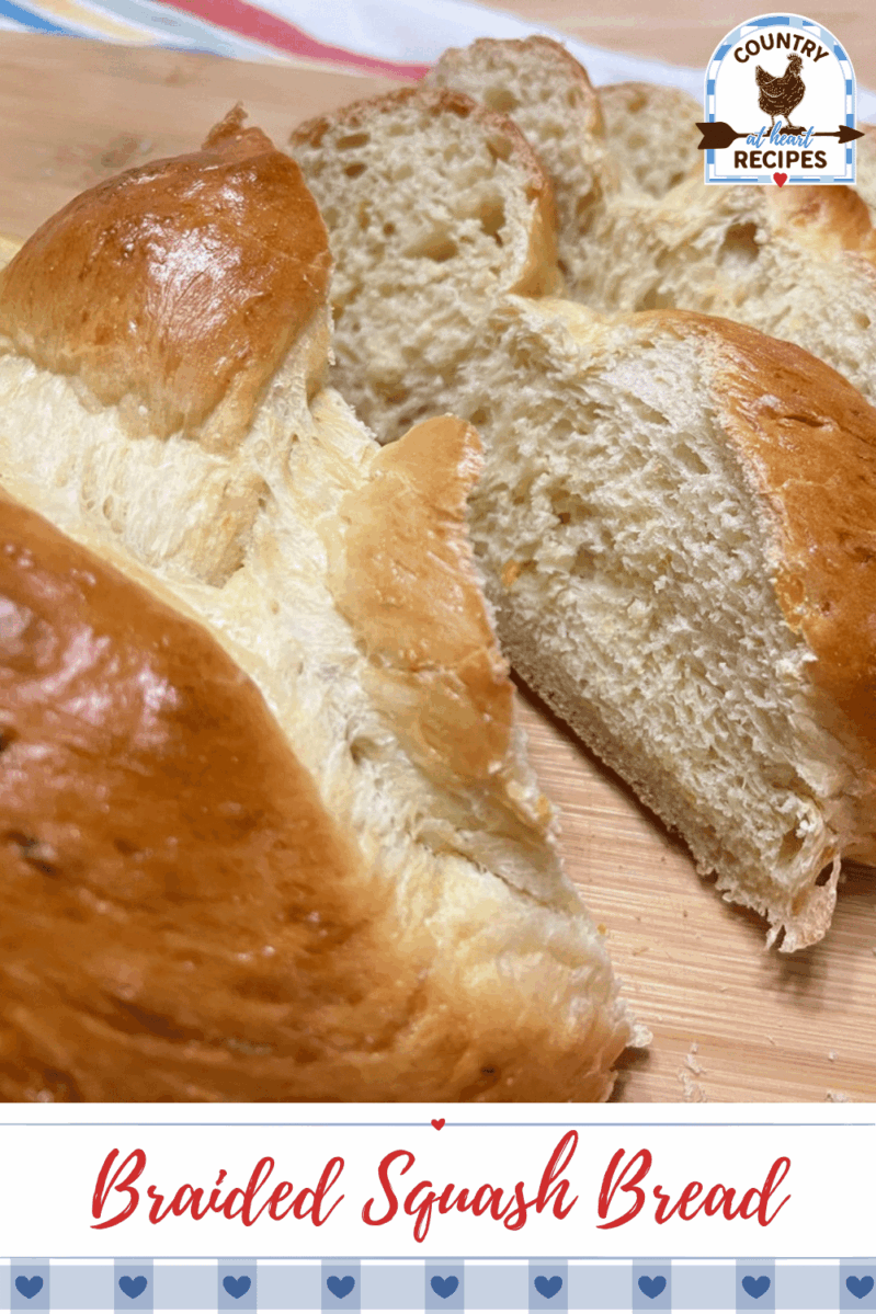 Pinterest Pin - Braided Squash Bread