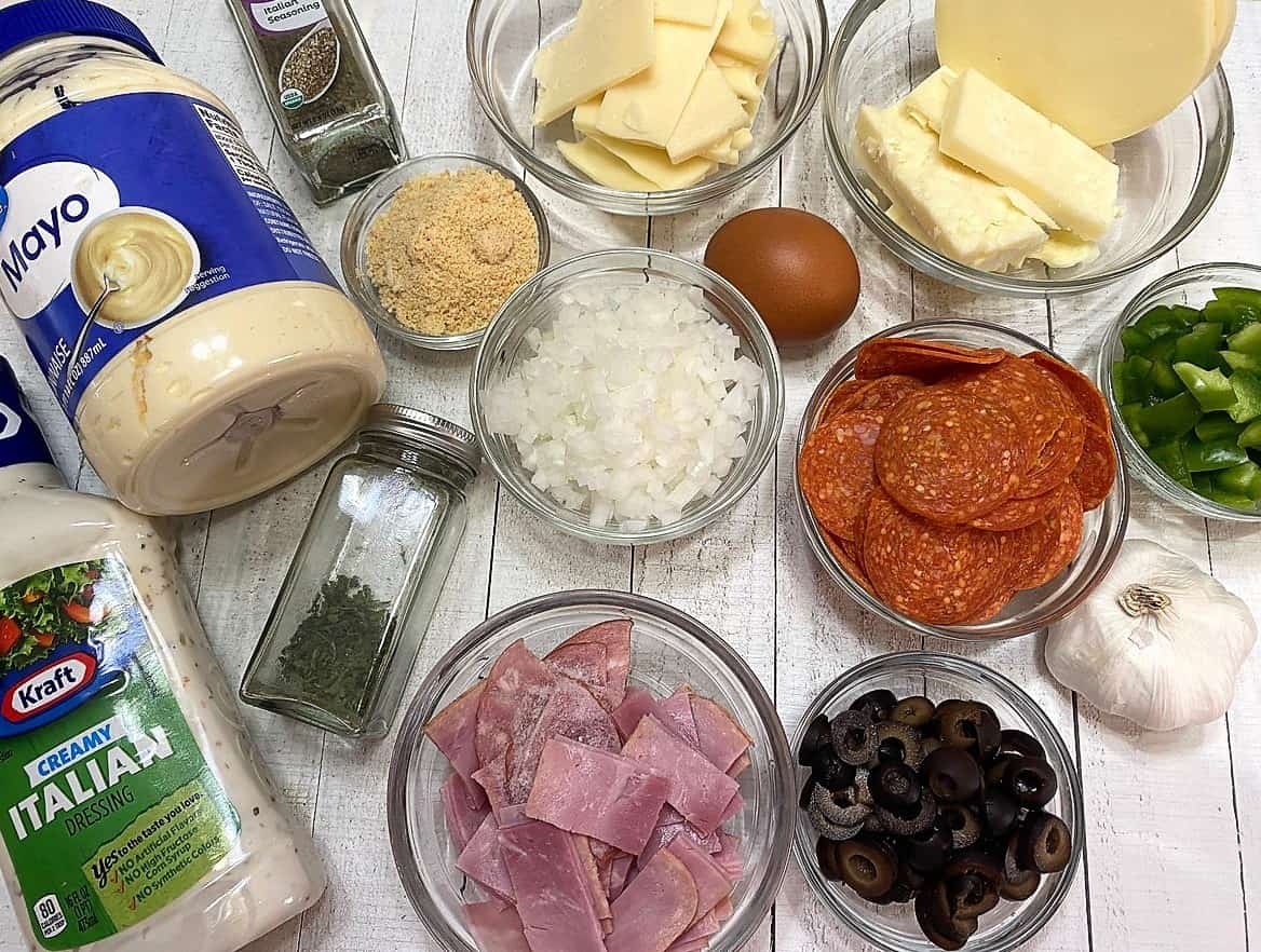 Ingredients for Sauce and Toppings
