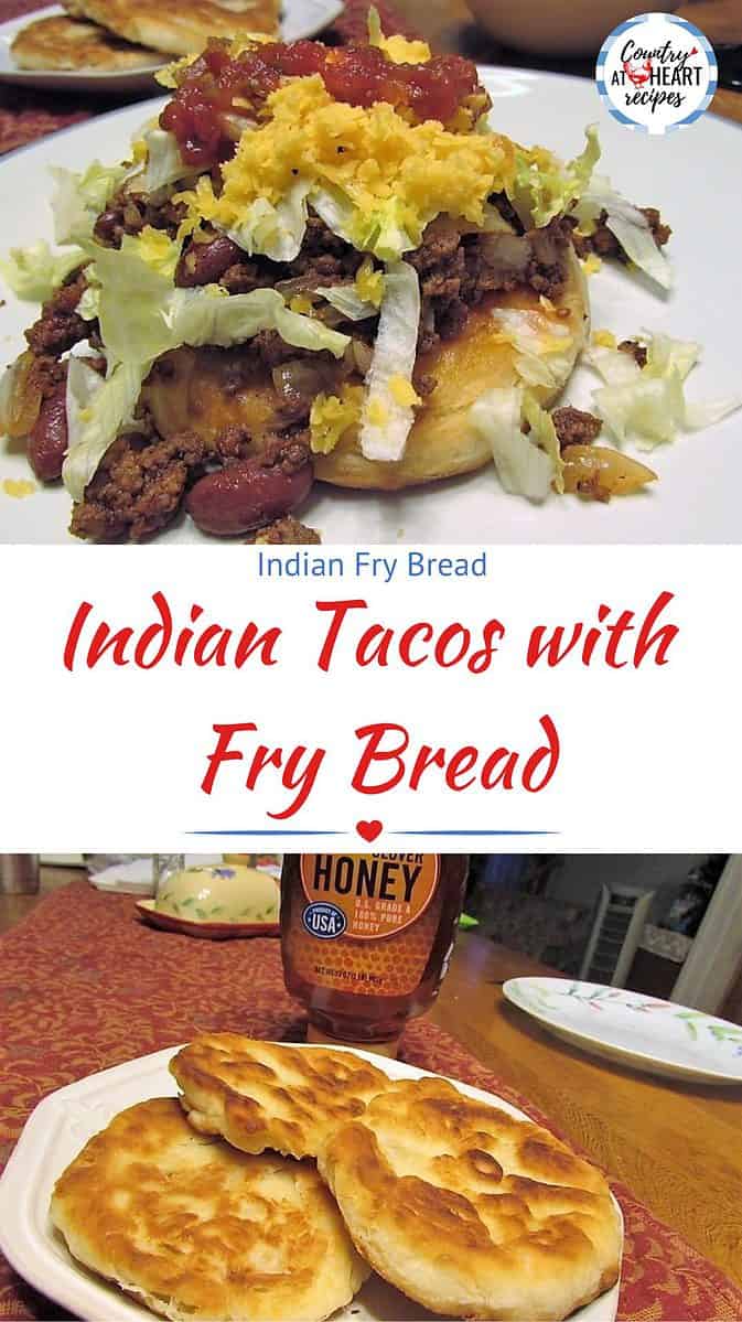 Pinterest Pin - Indian Tacos with Fry Bread