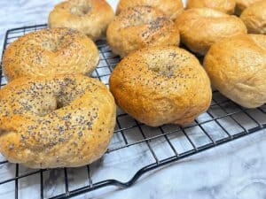 Recipe for Sourdough Whole Wheat Bagels