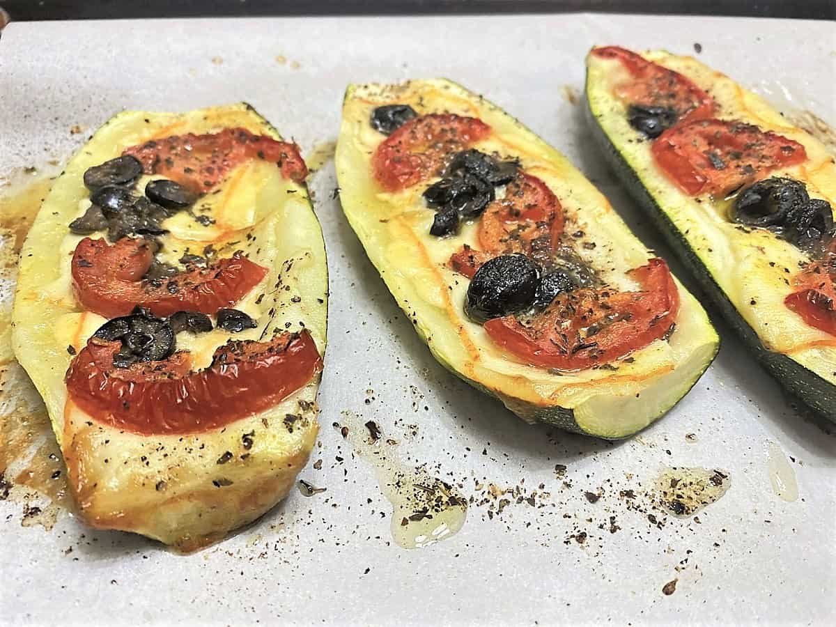 Baked Zucchini out of the Oven