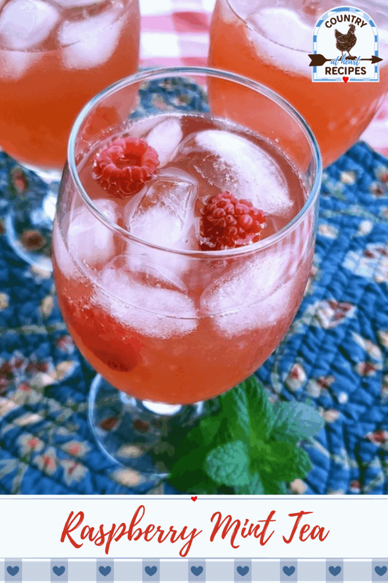 Pinterest Pin - Raspberry Mint Tea