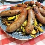 Featured Image - Recipe for Bratwurst with Roasted Vegetables