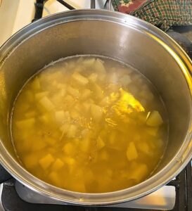Boil Potatoes in Chicken Broth