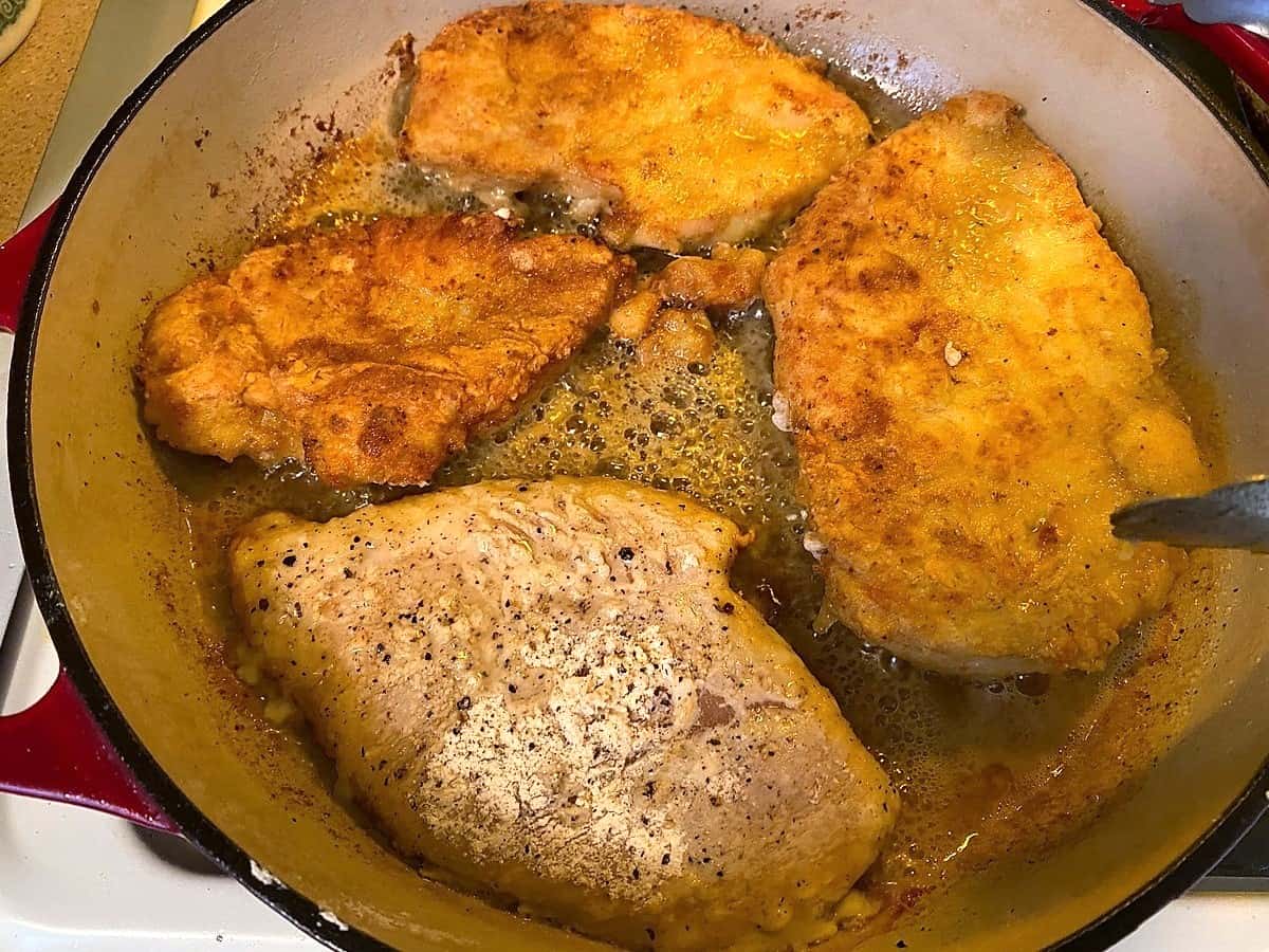Brown Chicken on Both Sides until Golden Crisp