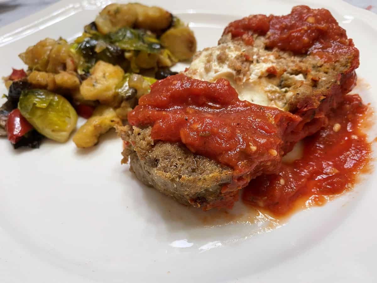 Serve Italian Meatloaf with Gnocchi and Brussels Sprouts