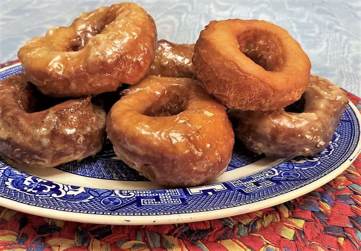 Sourdough Donuts with Glaze and Plain