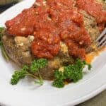 Featured Image - Recipe for Italian Meatloaf with Mozzarella