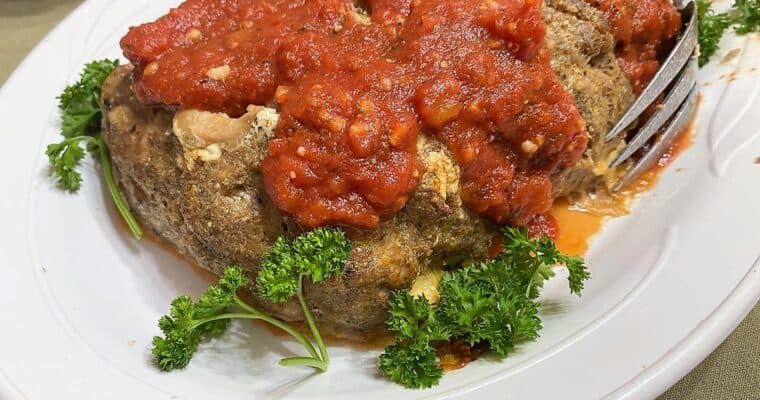 Italian Meatloaf with Mozzarella