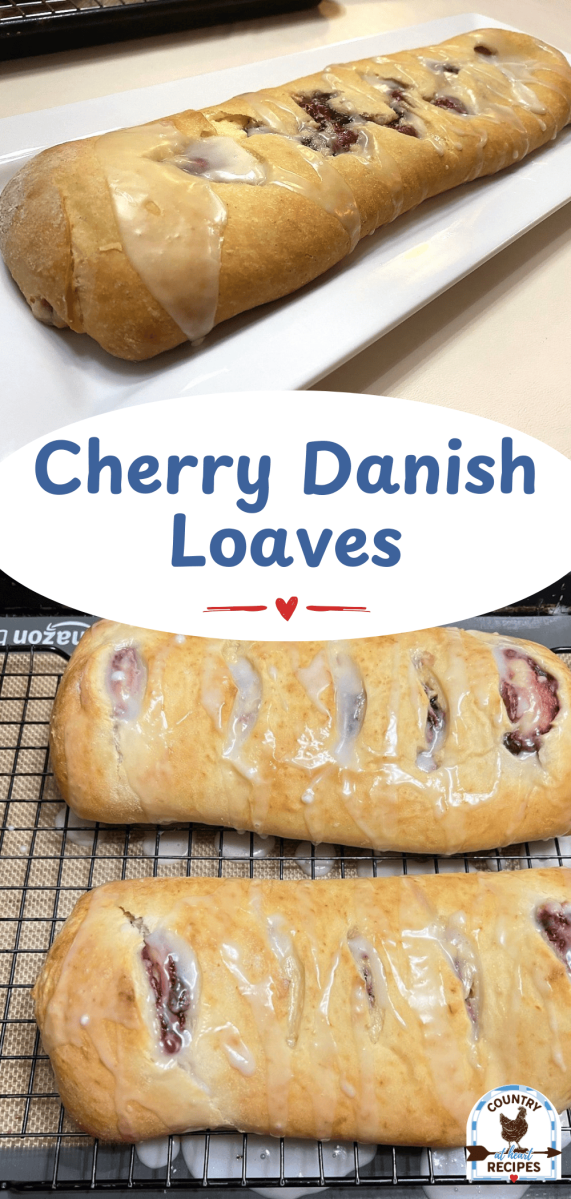 Pinterest Long Pin - Cherry Danish Loaves