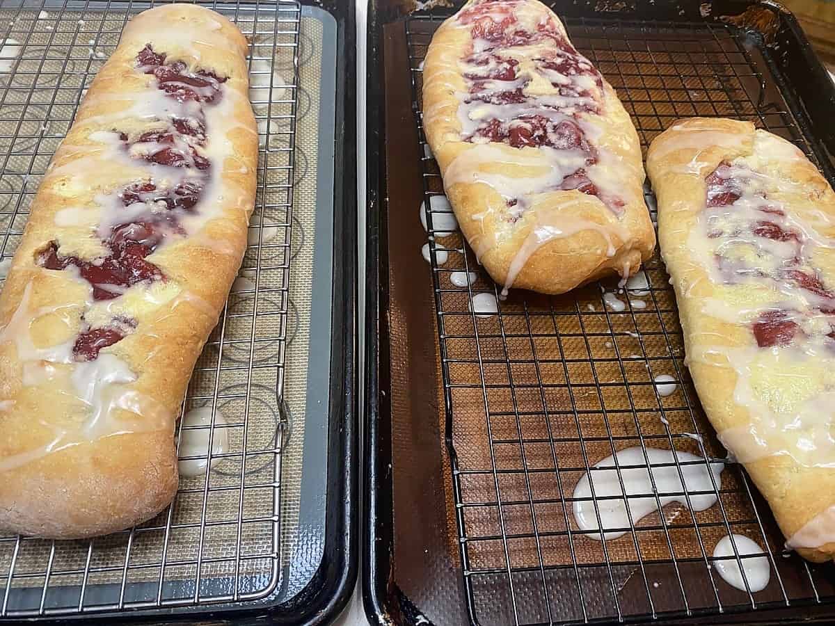 Allow Baked Loaves to Cool on Wire Rack and Then Drizzle with Icing