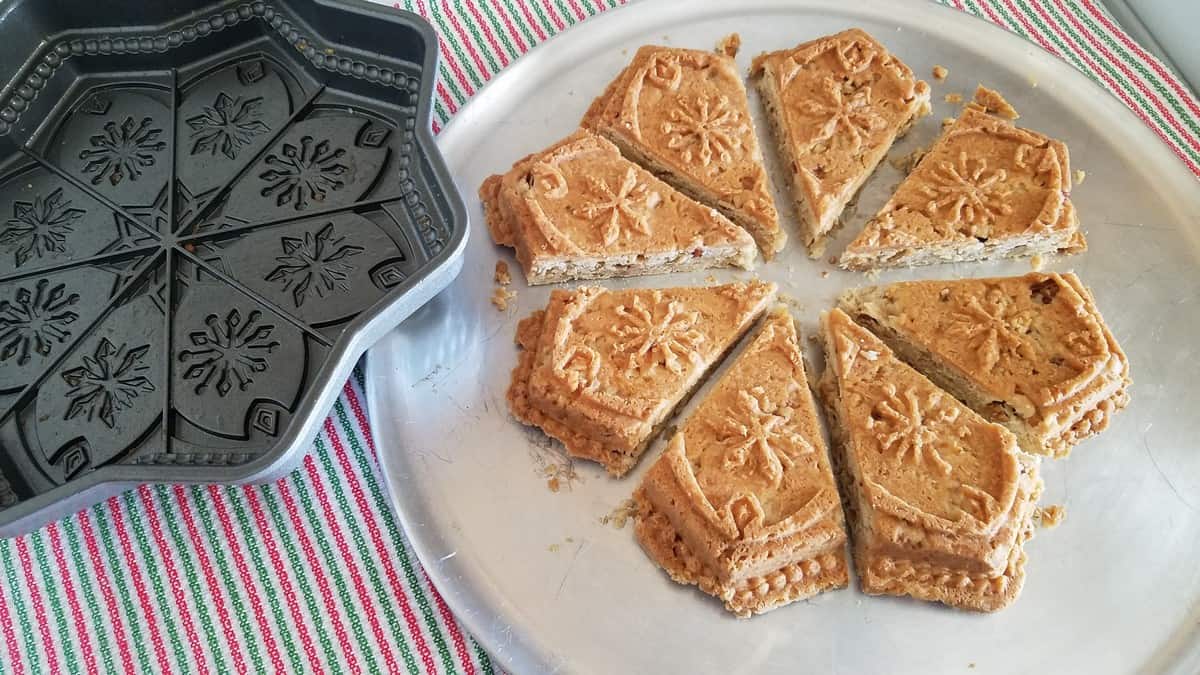 Making English Shortbread with Nordic Ware Snowflake Pan