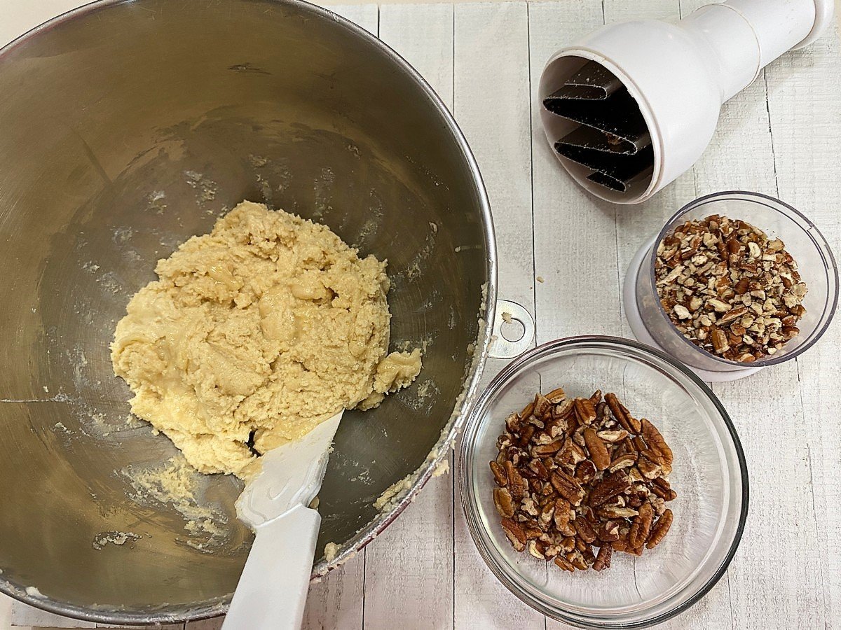 Add Chopped Pecans to the Dough