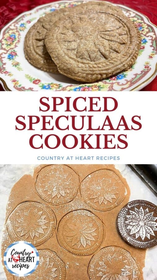 Pinterest Pin - Spiced Speculaas Cookies
