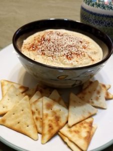 Recipe for Garlic Hummus with Smoked Paprika