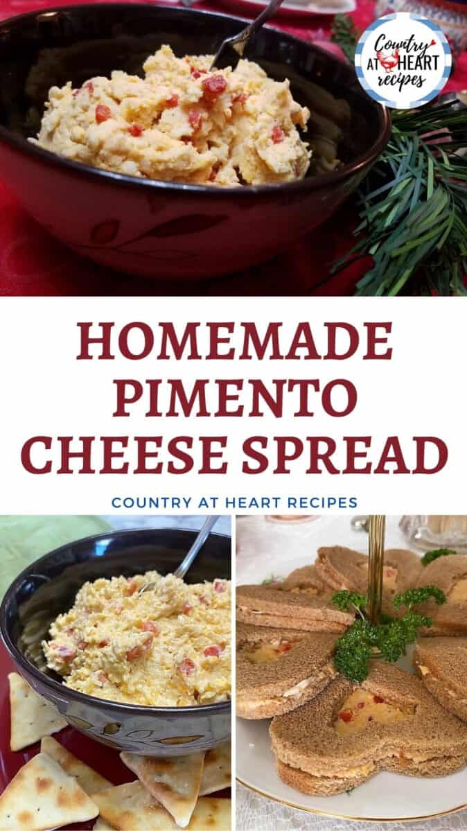 Pinterest Pin - Homemade Pimento Cheese Spread