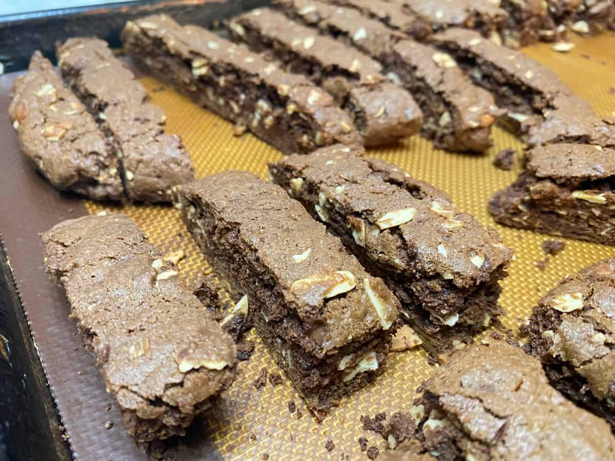 Double Chocolate Biscotti with Almonds