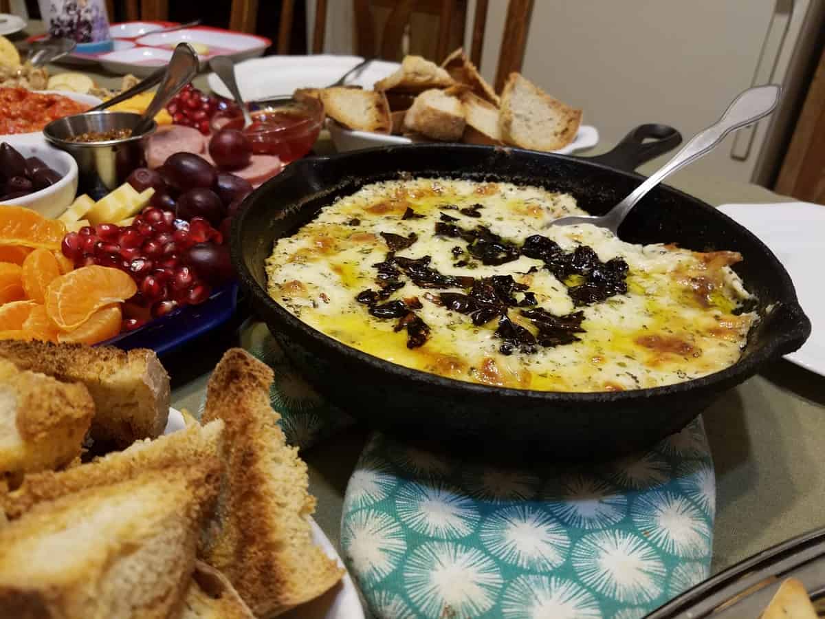 Serve this Baked Cheese Dip for Wine and Cheese Tasting Party
