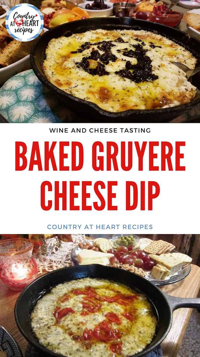 Pinterest Pin - Baked Gruyere Cheese Dip