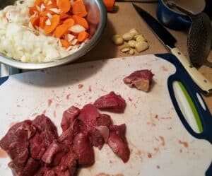 Cutting the Beef for the Stew