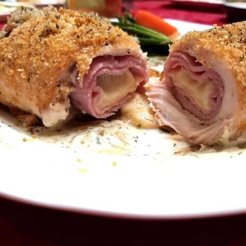 Recipe for Baked Chicken Cordon Bleu - Easter Dinner Menu Ideas