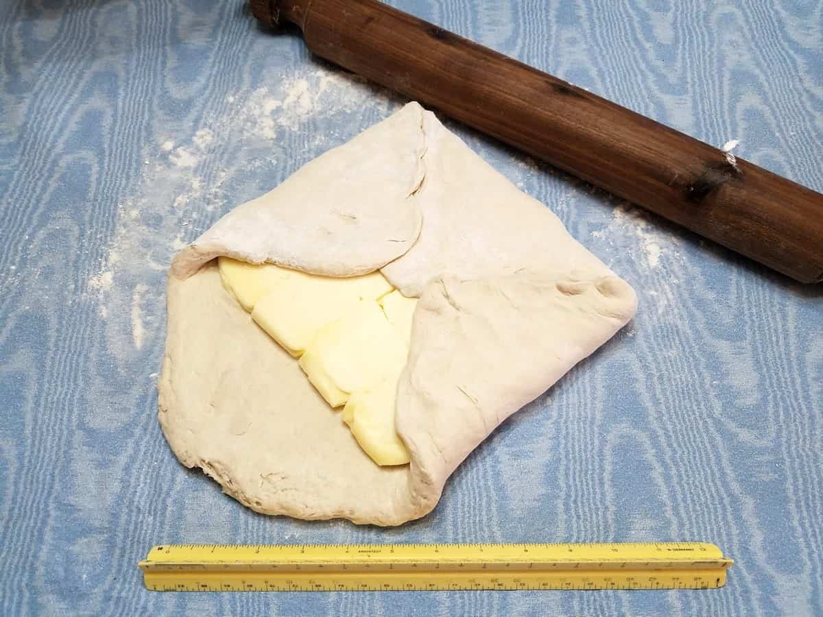 Enfolding the Butter in the Dough