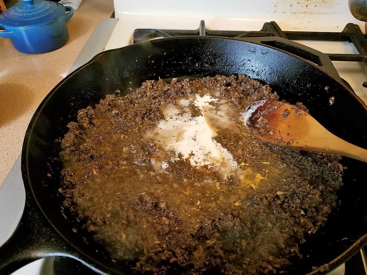 Making the Base for the Madeira Sauce