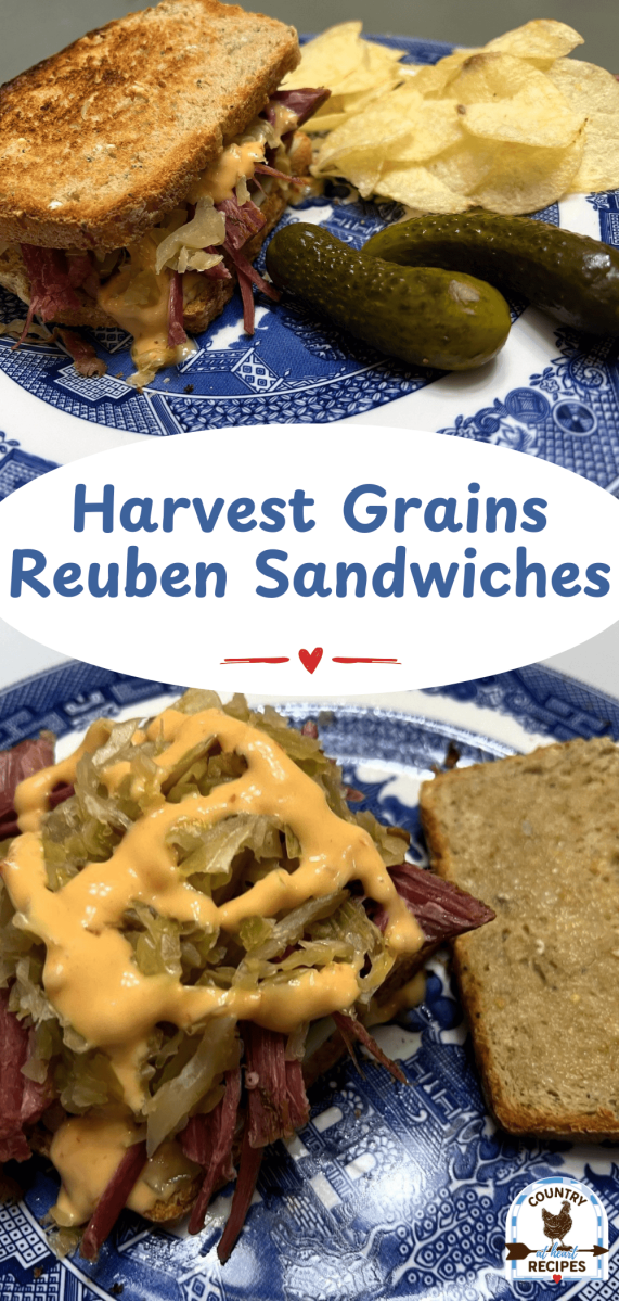 Pinterest Long Pin - Harvest Grains Reuben Sandwiches