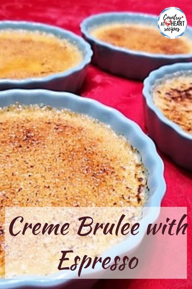 Pinterest Pin - Creme Brulee with Espresso