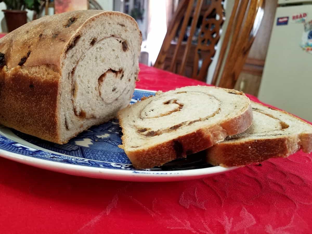 Slice Raisin Bread to Serve