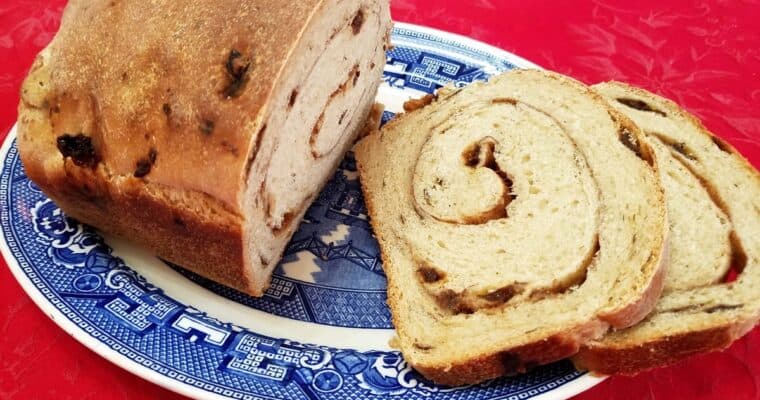 Sourdough Cinnamon-Swirl Raisin Bread