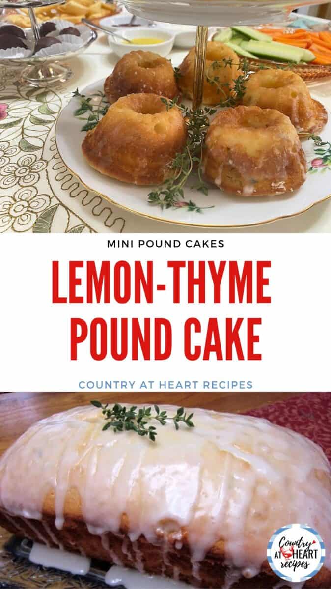 Pinterest Pin - Lemon-Thyme Pound Cake