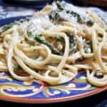 Featured Image - Recipe for Fettuccine with Truffle Sauce and Asparagus - Traditional Italian Dinner