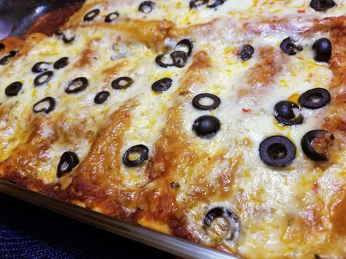 Recipe for Ground Beef and Bean Enchiladas