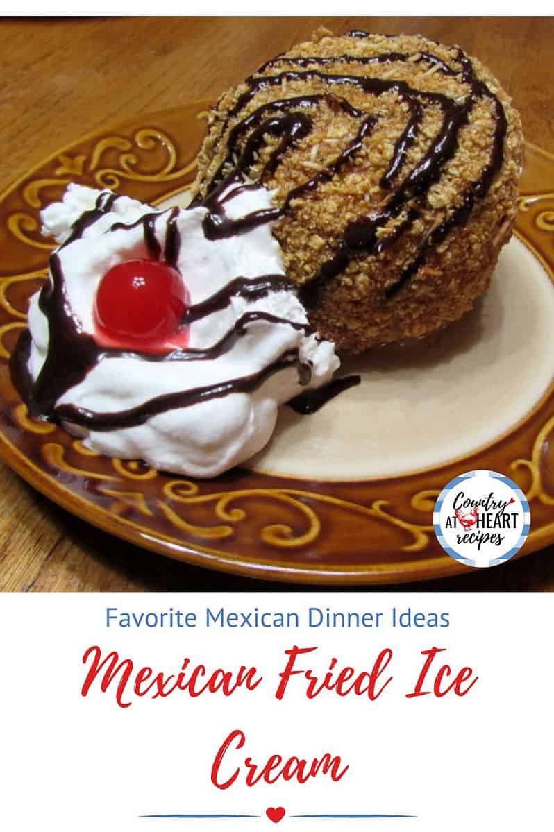 Pinterest Pin - Mexican Fried Ice Cream