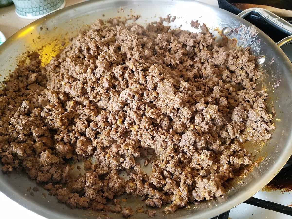 Cooking the Taco Meat