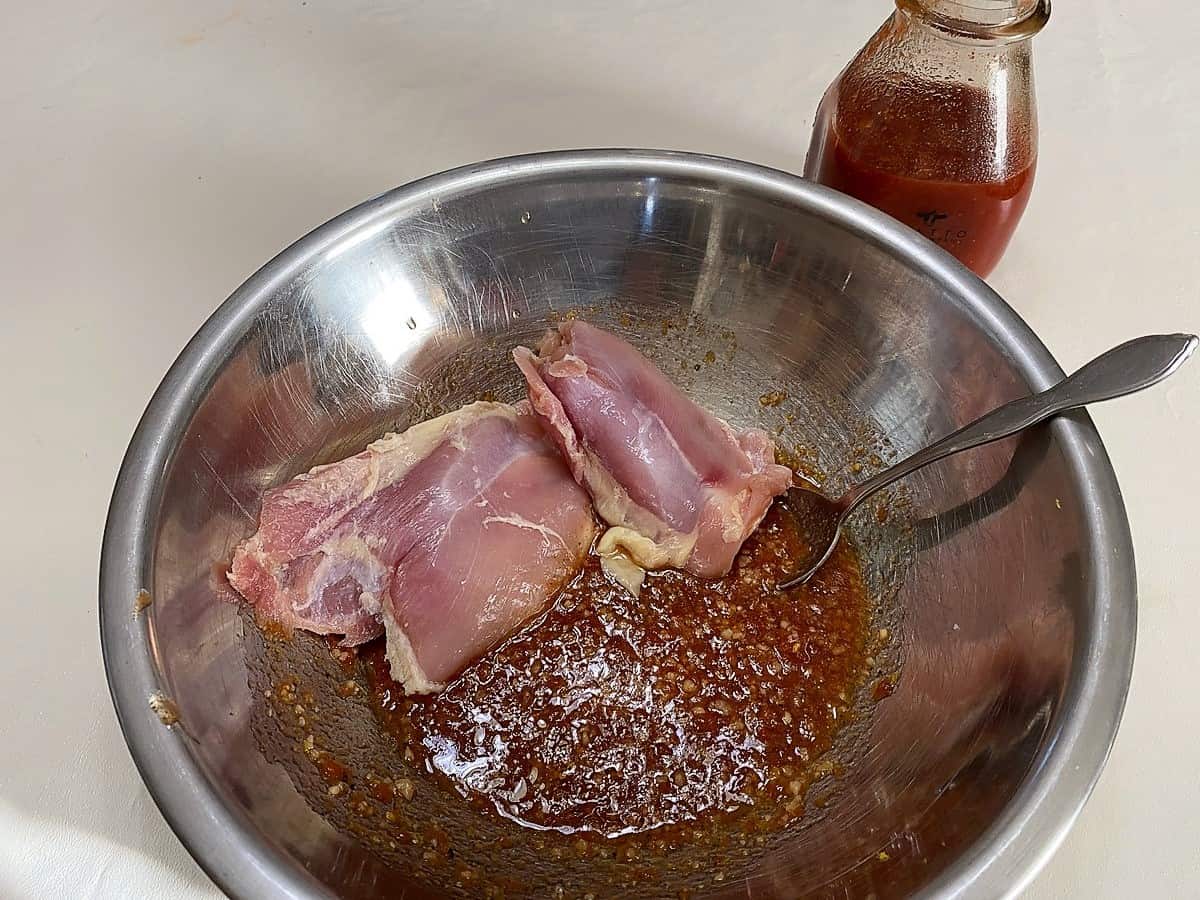 Marinate Chicken Thighs in the Sauce