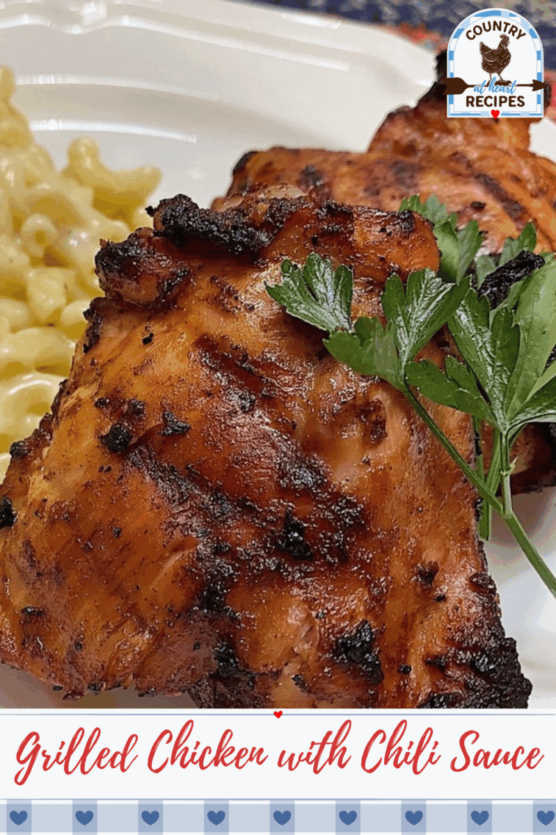 Pinterest Pin - Grilled Chicken with Chili Sauce